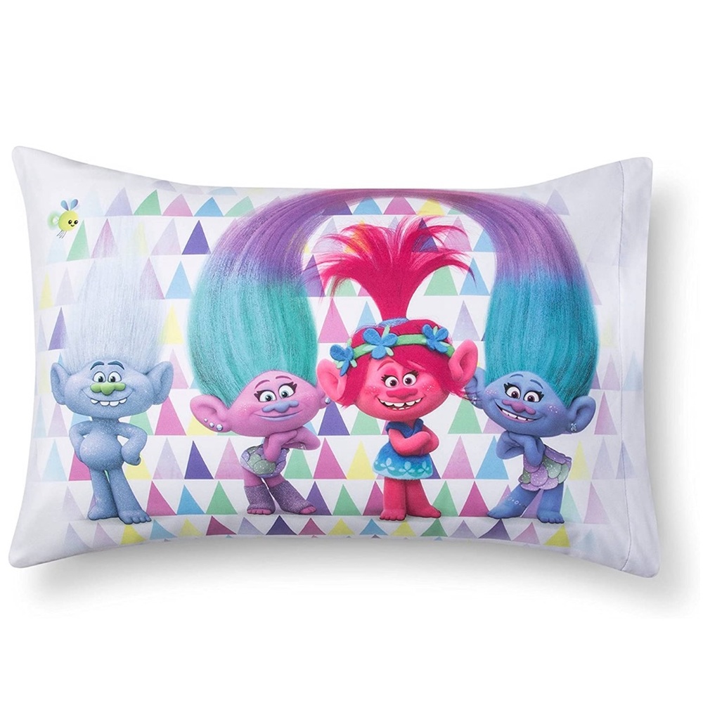 Trolls Branch and Poppy Reversible Pillowcase Twin - Picture 5 of 6